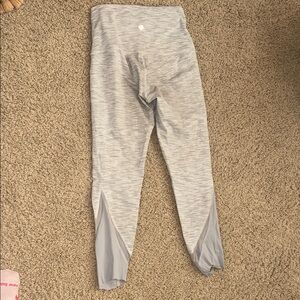 lululemon athletica Light Gray Heather Mesh-Ankle Leggings